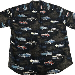 North River 100% Cotton Vintage Cars Button Down